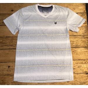 Zoo York Men’s Size M Grey Multi Color Stripe Short Sleeve T-Shirt